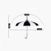 YOUGE OUTDOOR Black and White Umbrella – Stylish and Durable Umbrella for Rainy and Sunny Days, UV Protection with Windproof Frame